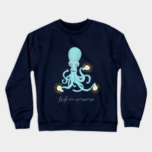 bioluminescence octopus Crewneck Sweatshirt